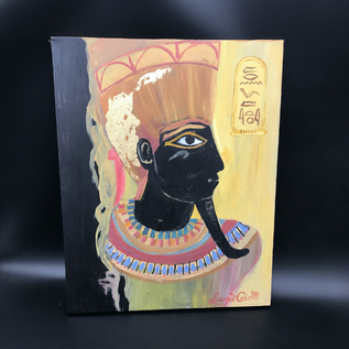 OMEN Laurie Cabot original painting of Amun Min