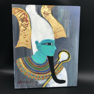 OMEN Laurie Cabot original painting of Osiris