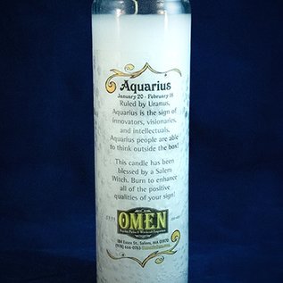 OMEN Aquarius 7-Day Zodiac Candle