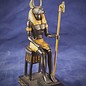 OMEN Sitting Anubis Statue in Black and Gold Finish - Made in Egypt at 6.5 Inches High