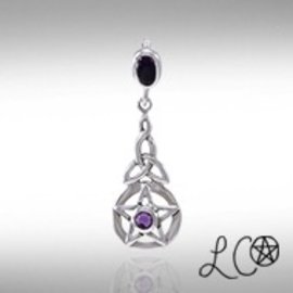 OMEN Laurie Cabot’s Celtic Protection Pentacle with Amethyst Pendant