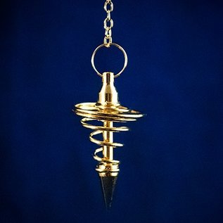 OMEN Brass Spiral Metal Pendulum