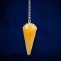 OMEN Golden Quartz 12 Faceted Pendulum