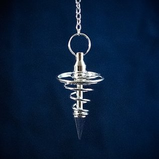 OMEN Silver Spiral Metal Pendulum