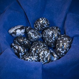 OMEN Tumbled Snowflake Obsidian