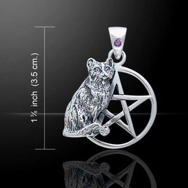 OMEN Cat Pentagram with Amethyst