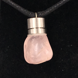 OMEN Dragonfly Rose Quartz Pendant