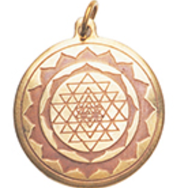 OMEN Shri Yantra Charm Pendant for Good Luck