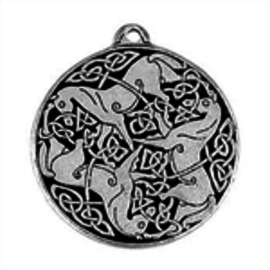 OMEN Celtic Horses Talisman Pendant