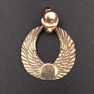 OMEN Winged Disk Pendant in Bronze