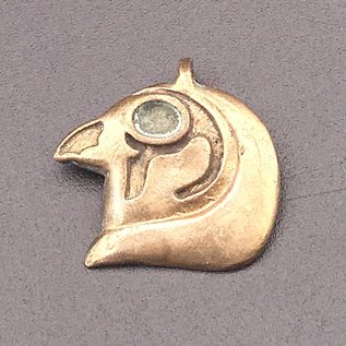 OMEN Falcon Headed Horus pendant in Bronze
