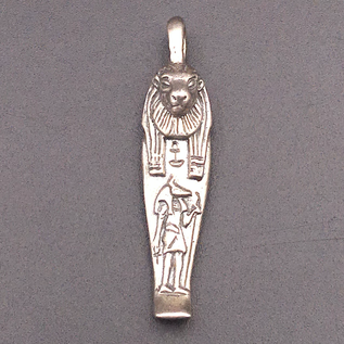 OMEN Mummiform Lioness Pendant in Sterling Silver