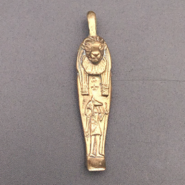 OMEN Mummiform Lioness Pendant in Bronze