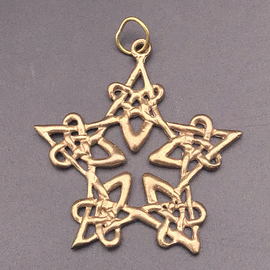 OMEN Lacework Pentgram Pendant in Bronze