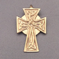 OMEN Celtic Knotwork Cross Pendant in Bronze
