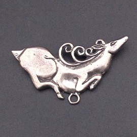 OMEN Scythian Stag Pendant in Sterling Silver