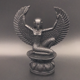 OMEN Black Isis Winged Statue