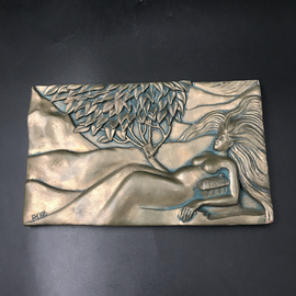 OMEN Earth Plaque by Ann Zeleny