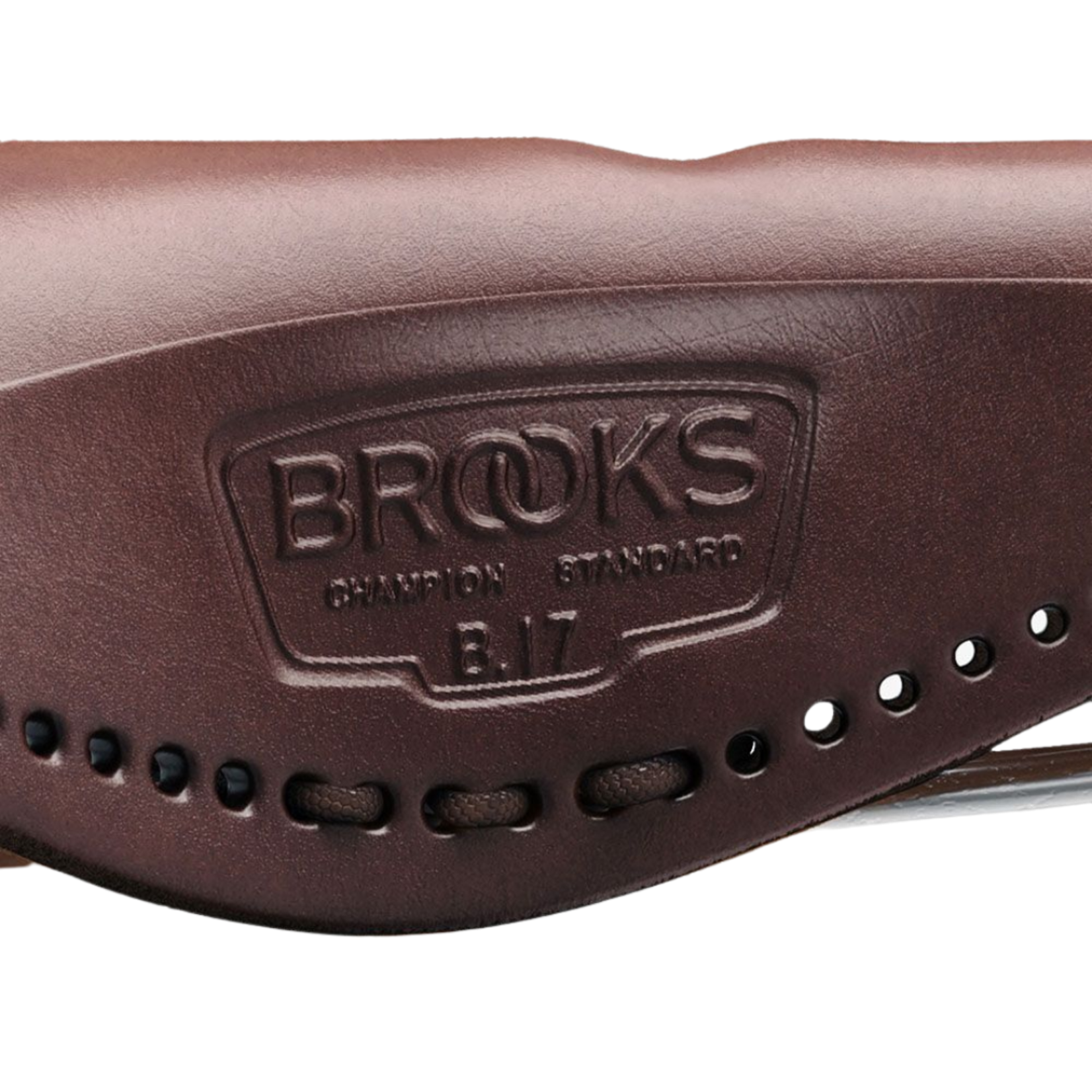 Brooks B17 Carved Saddle - Steel, Antique Brown - The Brake Room