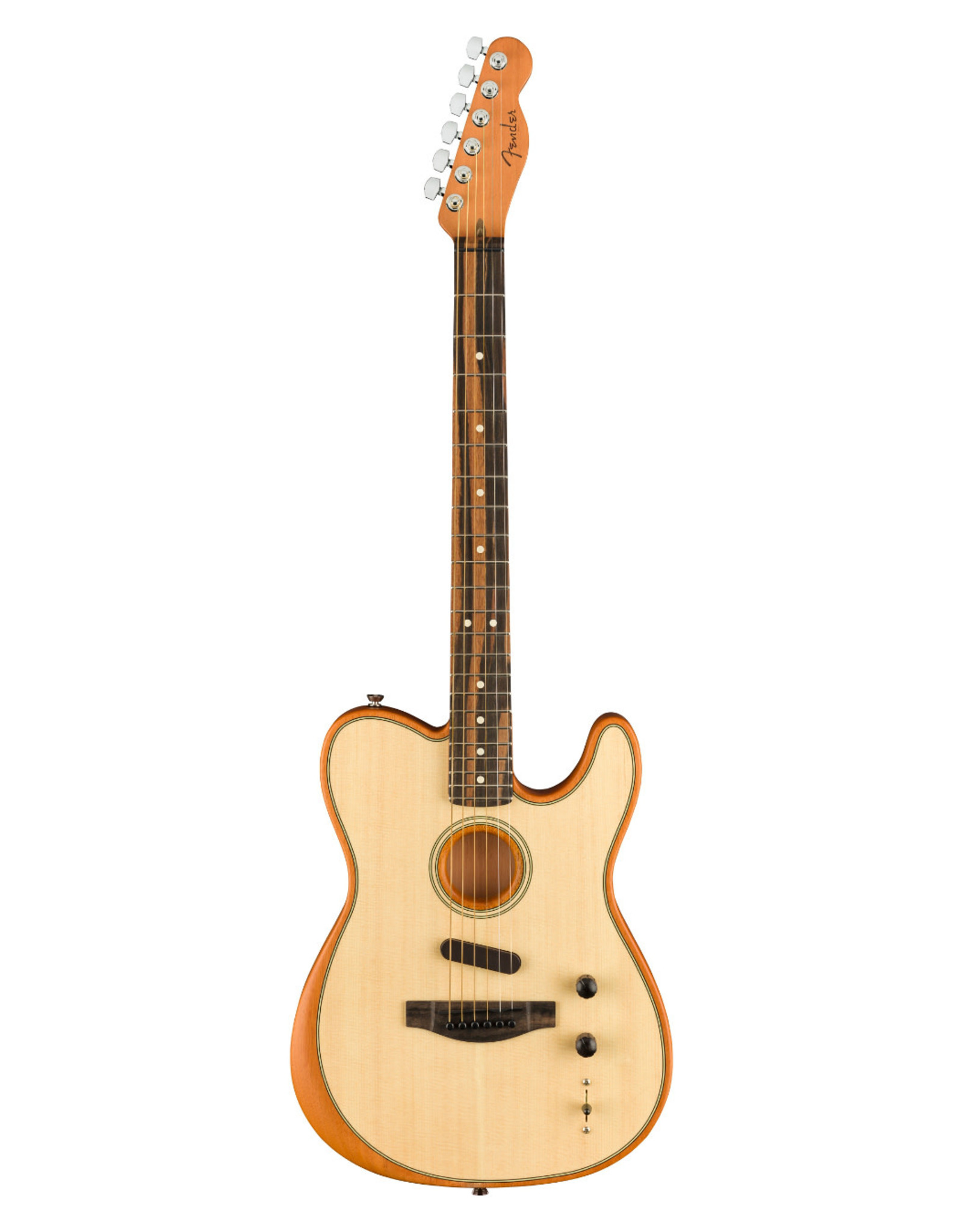 Fender Fender American Acoustasonic Telecaster - Ebony Fretboard, Natural w/Gig Bag (0972013221)