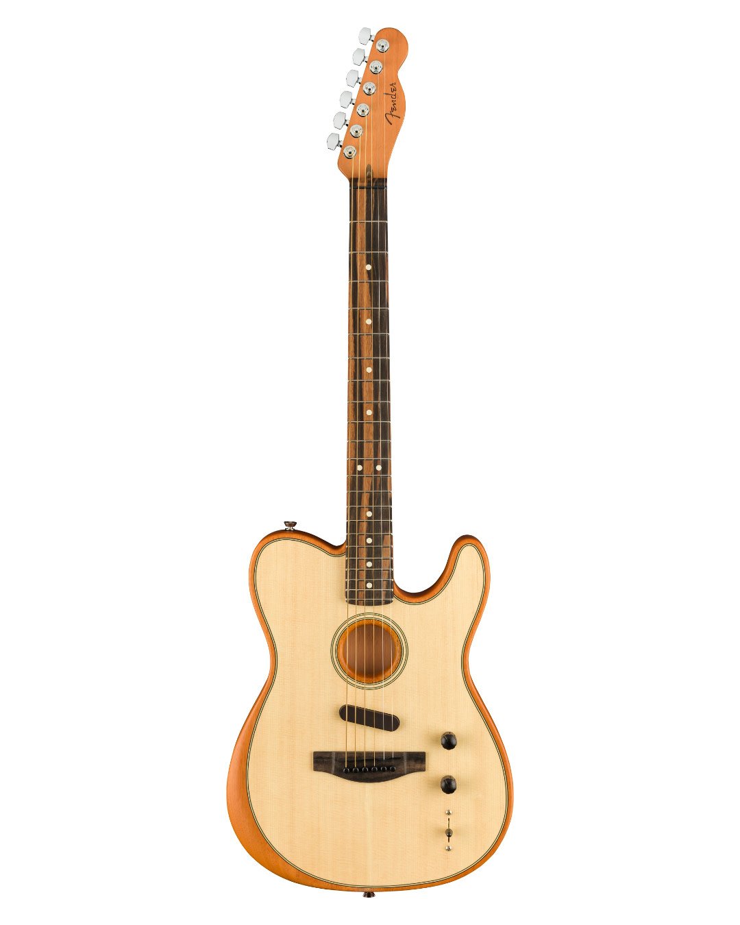 Fender American Acoustasonic Telecaster - Ebony Fretboard, Natural w/Bag  (0972013221)
