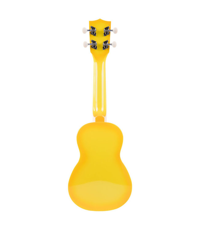 Makala Dolphin Soprano Ukulele - Yellow Burst