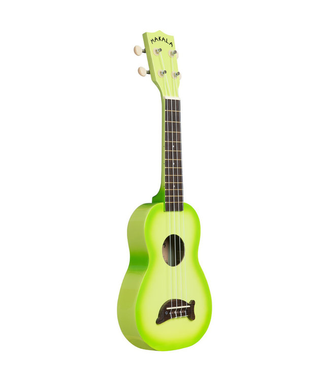 Makala Dolphin Soprano Ukulele - Green Apple Burst