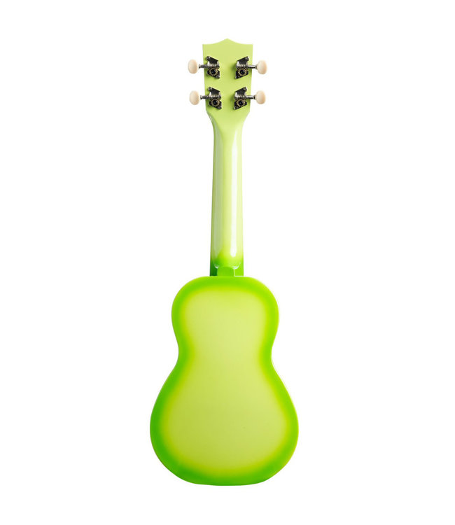 Makala Dolphin Soprano Ukulele - Green Apple Burst