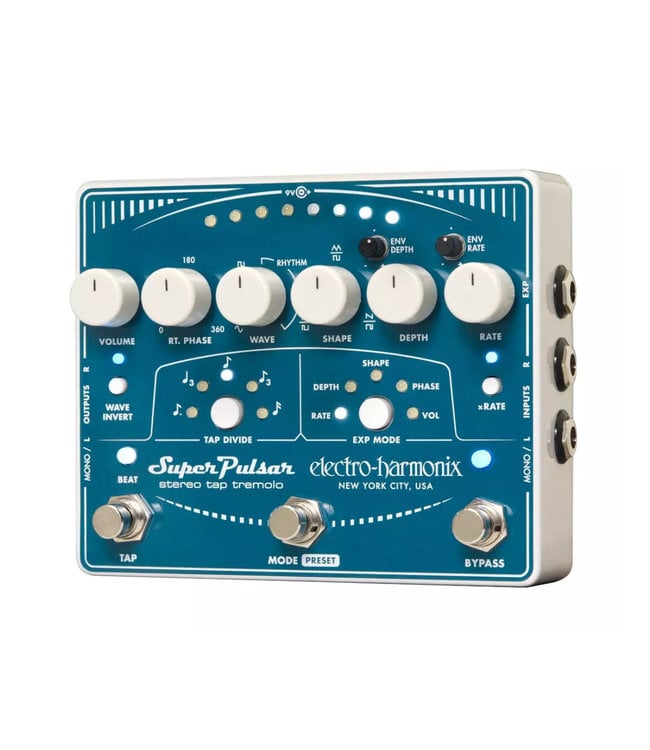 Electro-Harmonix Electro-Harmonix Super Pulsar Stereo Tap Tremolo Pedal