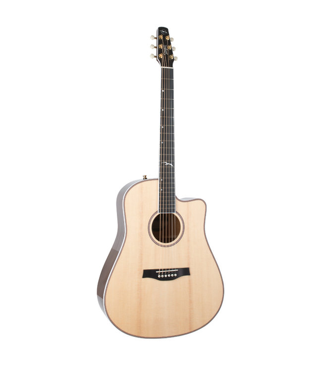 Seagull Seagull Artist Mosaic Dreadnought Cutaway HG Anthem EQ - Natural
