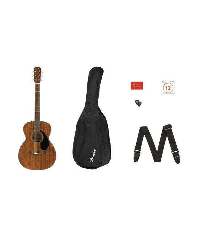 Fender CC-60S Concert Pack V2 - Walnut Fretboard, All-Mahogany