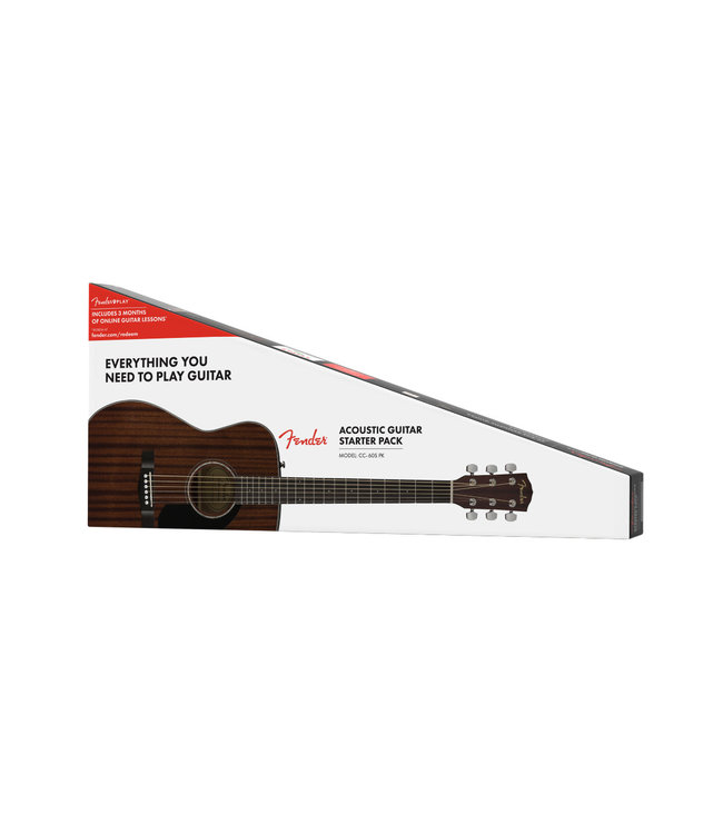 Fender CC-60S Concert Acoustic Pack V2 - Walnut Fretboard, All-Mahogany