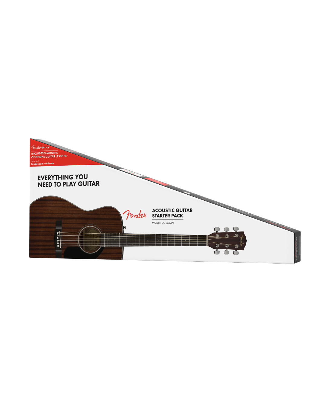 Fender CC-60S Concert Acoustic Pack V2 - All-Mahogany (0970150422