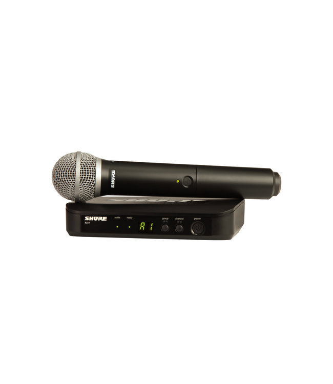 Shure BLX24/PG58 Wireless Handheld Microphone System - H10 Band