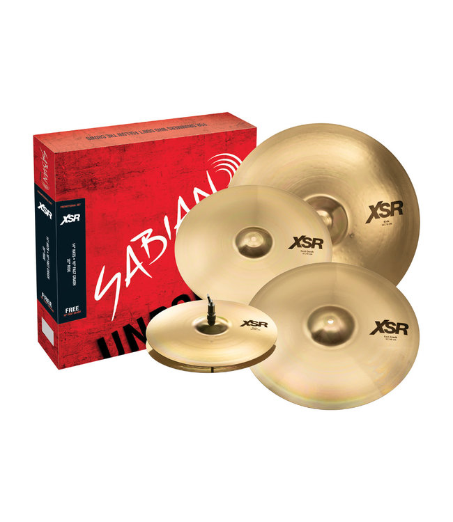 Sabian XSR Promotional Cymbal Pack - 14" Hi-Hats/16" Crash/18" Crash/20" Ride (XSR5005GB)