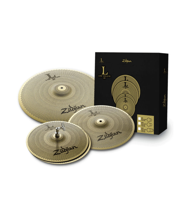 Zildjian L80 Low Volume Cymbal Pack - 13" Hi-Hats/14" Crash/18" Crash Ride