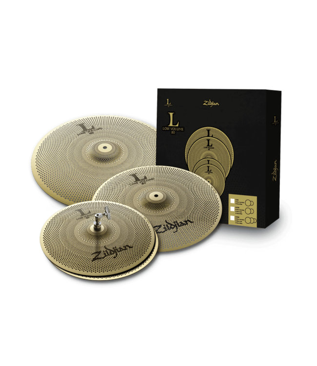 Zildjian L80 Low Volume Cymbal Pack - 14" Hi-Hats/16" Crash/18" Crash Ride