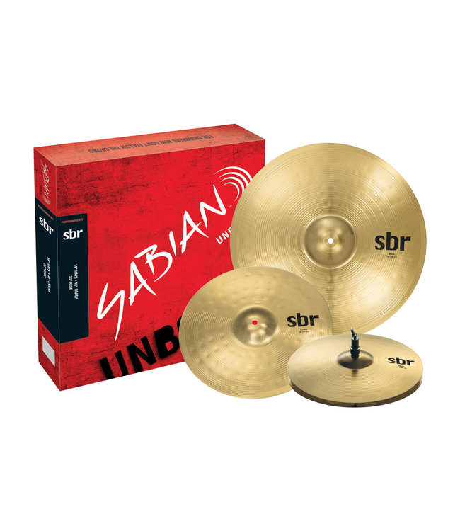 Sabian SBR Performance Cymbal Pack - 14" Hi-Hats/16" Crash/20" Ride (SBR5003)
