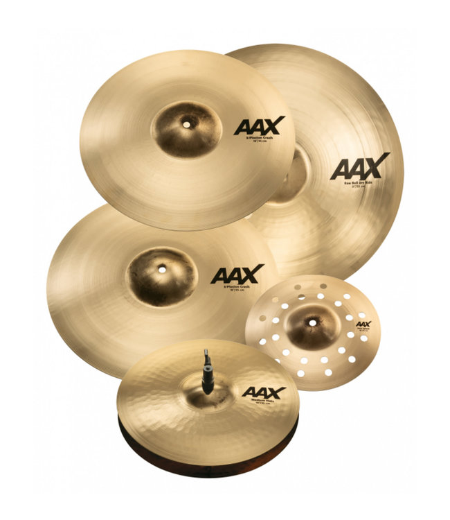 Sabian Sabian AAX Praise & Worship Cymbal Pack - 10" Splash/14" Hi-Hats/16" Crash/18" Crash/21" Ride