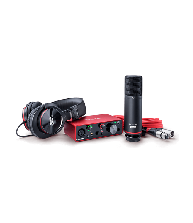 Focusrite Scarlett Solo 3rd Gen USB Audio Interface Studio Bundle