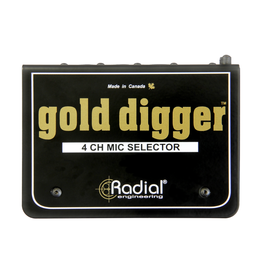 Radial Engineering Radial Engineering Gold Digger 4-Channel Microphone Selector (R800 1440)