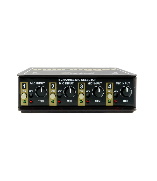 Radial Engineering Gold Digger 4-Channel Microphone Selector