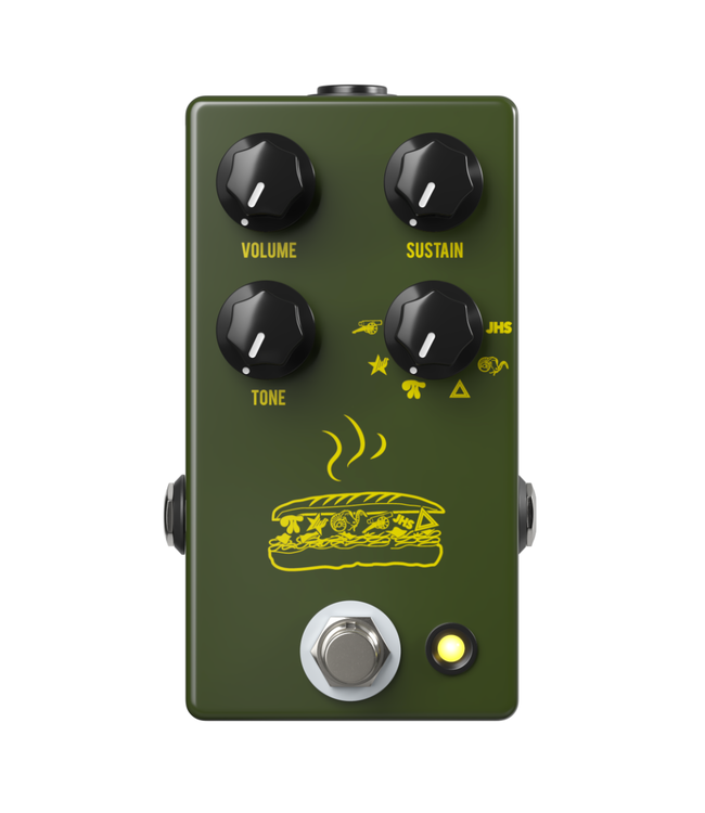 JHS Muffuletta Distortion/Fuzz Pedal - Army Green