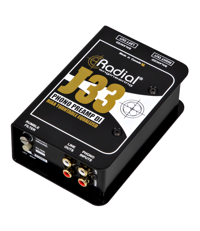 Radial Engineering J33 Turntable Phono Preamp DI