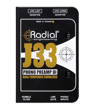 Radial Engineering Radial Engineering J33 Turntable Phono Preamp DI