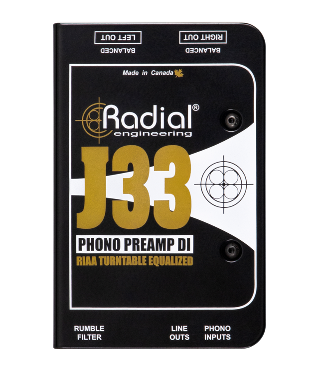 Radial Engineering J33 Turntable Phono Preamp DI