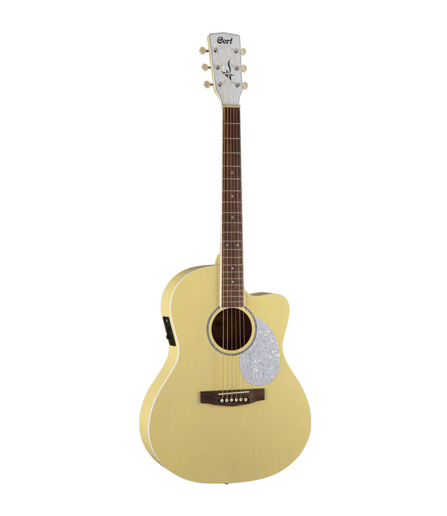 Cort Jade Series Classic Acoustic w/Pickup - Pastel Yellow