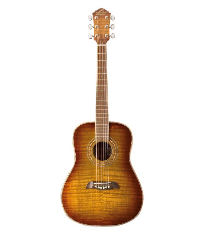 Oscar Schmidt Oscar Schmidt 3/4 Size Dreadnought Acoustic - Flame Yellow Sunburst