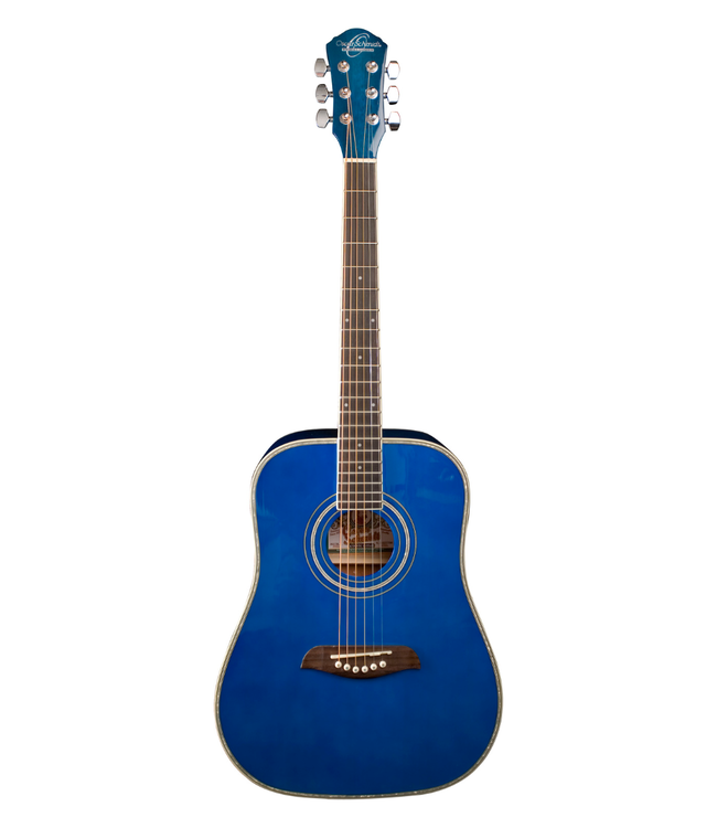 Oscar Schmidt 3/4 Size Dreadnought - Transparent Blue