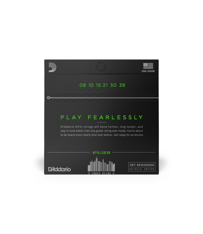 D'Addario NYXL Electric Guitar Strings - 08-38 Extra Super Light